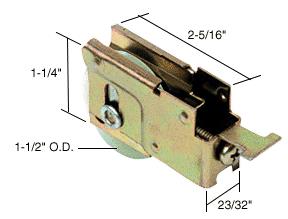 CRL Sliding Glass Door Roller with 1-1/2 Nylon Wheel 23/32" Wide Housing for Marshall Doors
