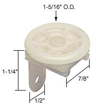 CRL 1-5/16" Diam. Horizontal Roller Guide for Citation 3 Doors from Peachtree