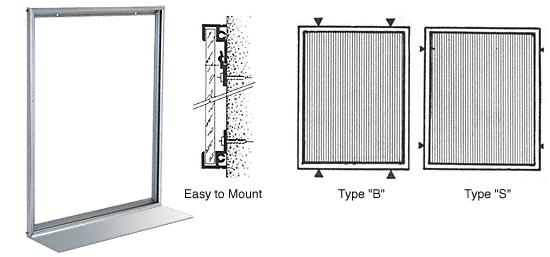 CRL Bright Anodized Custom Aluminum Mirror Frame with Shelf