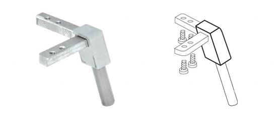 CRL Top 70 Degree Corner for Slant Front Showcases ** REPLACED BY D3068AST **