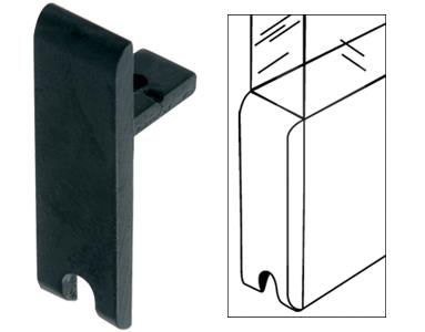 CRL Flat Black End Cap for KK610 Tall H-Bar