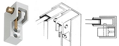 CRL Satin Anodized Left Handed Window Catch for Pass-Thru Windows