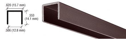 CRL Duranodic Bronze 1/2" "U" Channel - 12 ft Long