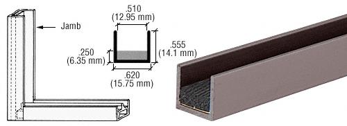CRL Duranodic Bronze Sponge Rubber Lined Jambs - 12 ft long