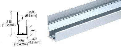 CRL Satin Anodized Aluminum FHA Type "J" Channel - 12 ft Long