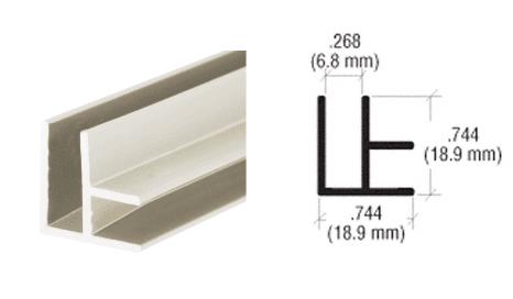 CRL Satin Anodized Aluminum Corner Extrusion - 12 ft Long