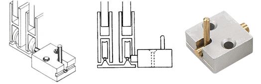 CRL Satin Anodized Low Profile Deck Catch for Pass-Thru Windows
