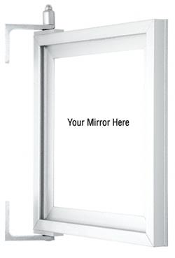 CRL Brite Anodized Custom Pivot Mirror Frame