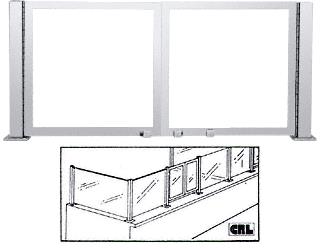 CRL Brite Anodized Wicket Frames for Partition Posts