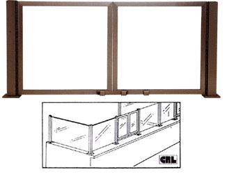 CRL Duranodic Bronze Wicket Frames for Partition Posts