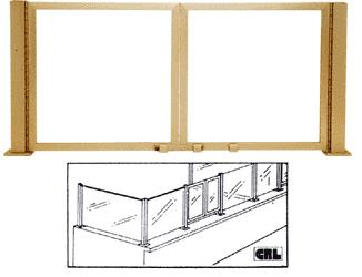 CRL Gold Anodized Wicket Frame for Partition Posts