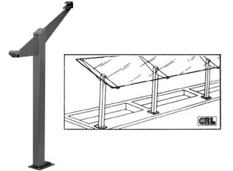CRL Black D997 Smorgasbord Partition Post