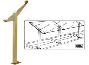 CRL Gold Anodized Smorgasbord Partition Post