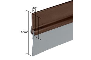 CRL 36" Dark Bronze Anodized with Vinyl Door Sweep