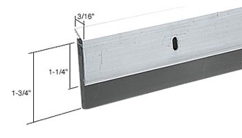 36" Clear Aluminum and Rubber Door Sweeps