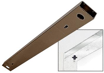 CRL Oil Rubbed Bronze Custom Length 4-1/2" No Pocket Double Sided Door Header