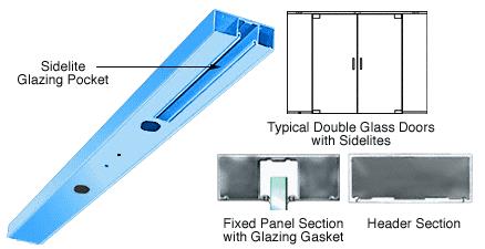 CRL Custom Color and Custom Length 4-1/2" One Pocket Double Sided Door Header