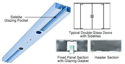 CRL Custom Color and Custom Length 4-1/2" Two Pocket Double Sided Door Header