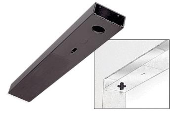 CRL Oil Rubbed Bronze Custom Length 4" No Pocket Single Sided Door Header