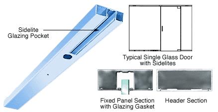 CRL Custom Color and Length 4" One Pocket Single Sided Door Header