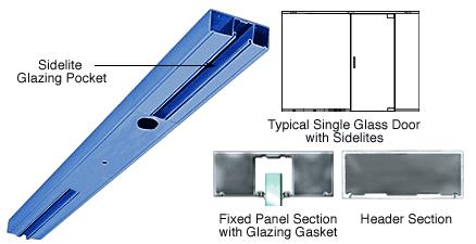 CRL Custom Color and Custom Length 4" Two Pocket Single Sided Door Header