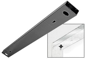 CRL Black Custom Length 4" No Pocket Double Sided Door Header
