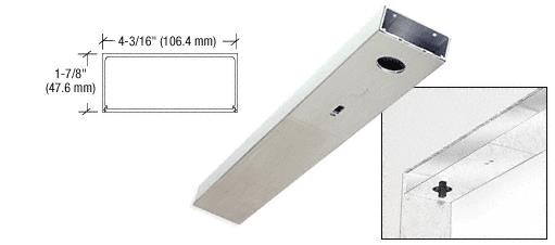 CRL Brushed Stainless Steel 36" x 4" Single Door Header