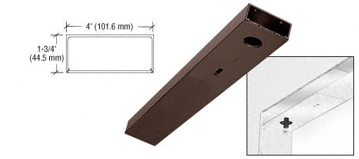 CRL Dark Bronze Anodized 36" x 4" Single Door Header