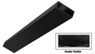 CRL Black 4" Header/Jamb With Flat Filler Custom Length