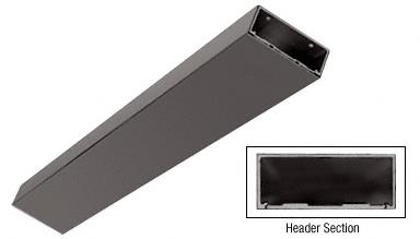 CRL Duranodic Bronze Custom Length 4" Header/Jamb with Flat Filler