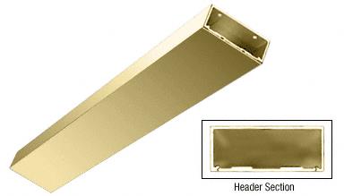CRL Polished Brass Custom Length 4" Header/Jamb with Flat Filler