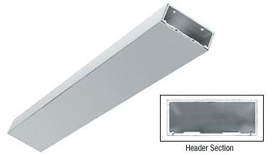 CRL Satin Anodized Custom Length 4" Header/Jamb with Flat Filler