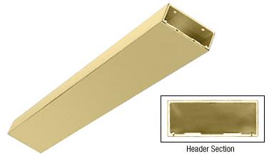 CRL Satin Brass Custom Length 4" Header/Jamb with Flat Filler