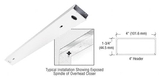 CRL Satin Anodized 72" x 4" Double Door Header