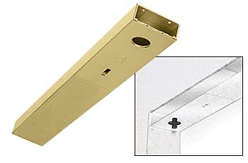 CRL Satin Brass Custom Length 4" No Pocket Single Sided Door Header
