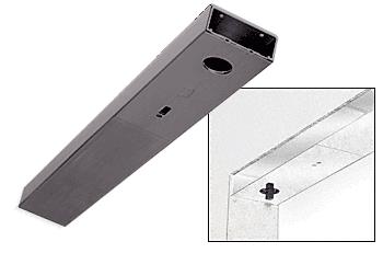 CRL Oil Rubbed Bronze Custom Length 6" No Pocket Single Sided Door Header