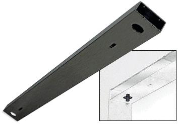CRL Black Custom Length 6" No Pocket Double Sided Door Header
