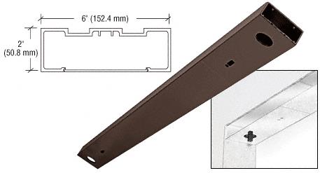 CRL Bronze Anodized 72" x 6" Double Door Header
