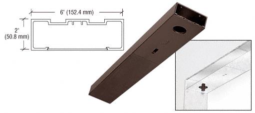 CRL Dark Bronze Anodized 36" x 6" Single Door Header