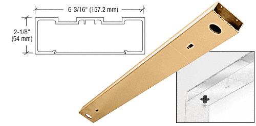 CRL Polished Brass 72" x 6" Double Door Header