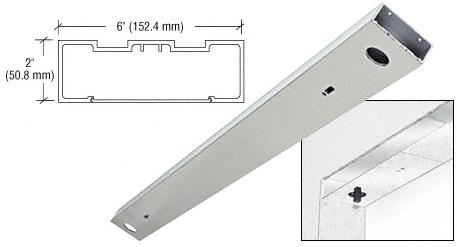 CRL Satin Anodized 72" x 6" Double Door Header