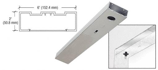 CRL Satin Anodized 36" x 6" Single Door Header