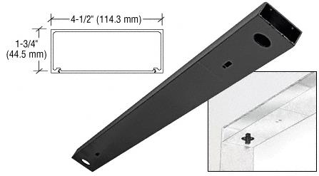 CRL Black 72" x 4-1/2" Double Door Header