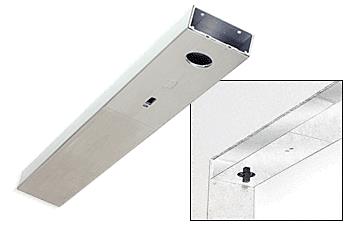 CRL Brushed Stainless Custom Length 6" No Pocket Single Sided Door Header