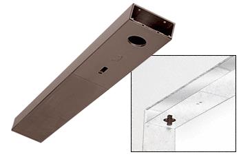 CRL Duranodic Bronze Custom Length 6" No Pocket Single Sided Door Header