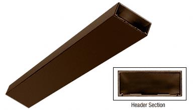 CRL Oil Rubbed Bronze Custom Length 4-1/2" Header/Jamb with Flat Filler