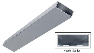CRL Brushed Stainless Custom Length 4-1/2" Header/Jamb with Flat Filler