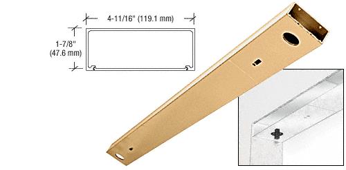 CRL Polished Brass 72" x 4-1/2" Double Door Header