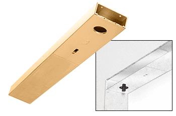 CRL Polished Brass Custom Length 6" No Pocket Single Sided Door Header