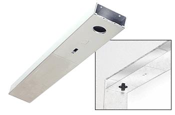 CRL Polished Stainless Custom Length 6" No Pocket Single Sided Door Header